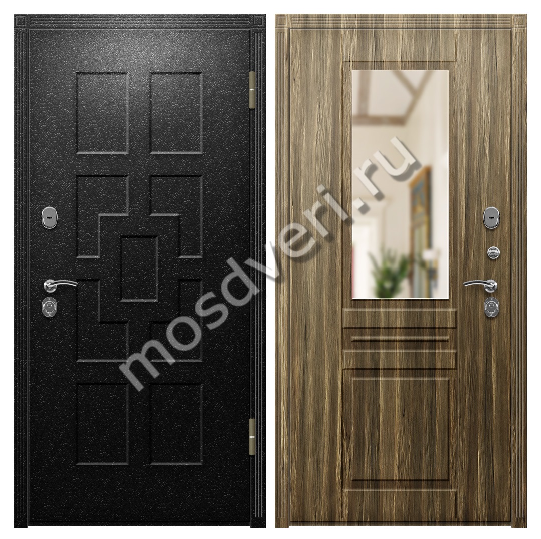 Дверь для загородного дома Крокодил+зеркало - купить от производителя Мосдвери Дверь для загородного дома Крокодил+зеркало
