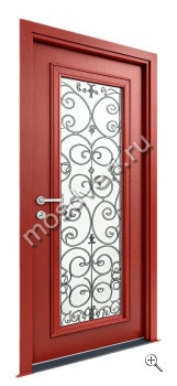 Дверь с терморазрывом в коттедж МДФ со стеклом - купить от производителя Мосдвери Дверь с терморазрывом в коттедж МДФ со стеклом