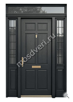 Стальная входная дверь с зеркалом и фрамугами ВДЗ-403 - купить от производителя Мосдвери Стальная входная дверь с зеркалом и фрамугами ВДЗ-403